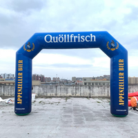 Arche gonflable géante personnalisée avec impression de logo LED, étanche, pour événements de marathon, publicité extérieure