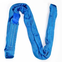 Fabrika Özel Üretimli 1-12 Ton %100 Polyester Yuvarlak Dokuma Askı Kayışı Ağır Hizmet Tipi EN 1492-2 Kargo Bağlama ve Kaldırma İçin