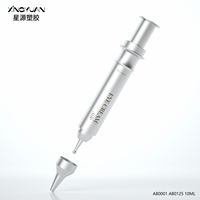 Conteneur de sérum réutilisable de conception haut de gamme, stylo de crème pour les yeux de 10ml, seringue Airless à Double paroi avec bouche compte-gouttes, Dosage de 0,2 cc