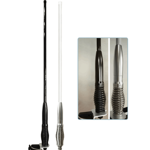 เสาอากาศมือถือแบบสองย่านความถี่ VHF UHF แบบ Omni Heavy Duty Spring Barrel สำหรับรถยนต์ สีขาวและสีดำ 6.5 DBi สำหรับวิทยุสมัครเล่น - Product Image 2