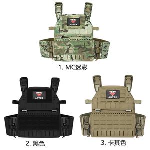 Gilet tactique en polyester 1000D avec triple sécurité d'équipement, camouflage, découpe laser Molle, porte-plaque à dégagement rapide, gilet tactique - Product Image 5