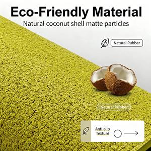 Esterilla de <span class=keywords><strong>Yoga</strong></span> Antideslizante YOURAN Extra Ancha de 80 cm, de Goma PU Sólida de Alta Calidad, Acolchada, 183 cm de Largo, 8 mm de Grosor, con Correa de Transporte y Plegable - Product Image 2