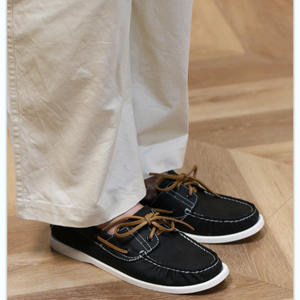 Nouvelles chaussures décontractées britanniques rétro en cuir pleine fleur faites à la main pour hommes, chaussures en cuir véritable - Product Image 4