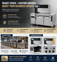 OEM Klantspecifieke Commerciële RVS Waterbar Werkbank Melkthee Speciale Machine Automatische Melkthee Machine