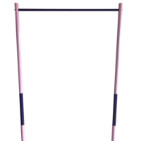 Équipement extérieur réglable Hauteur d'entraînement junior Barre de gymnastique horizontale à barre unique pour gymnase au sol