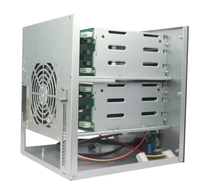 Boîtier NAS pour ordinateur avec USB 3.0, compatible Mini ITX, idéal pour le bureau, serveur NAS de bureau à 6 baies avec fonction Hot Swap