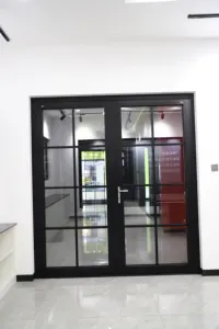 Meiguan ultra-ince cam kapi kurulum kolaylık çift yalıtımlı çift kapılar