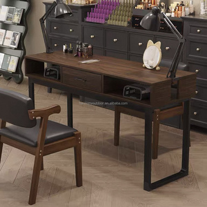 <span class=keywords><strong>Table</strong></span> de <span class=keywords><strong>manucure</strong></span> élégante chic bon marché tiroir grande capacité usine directe bois beauté ongles bureau - Product Image 4