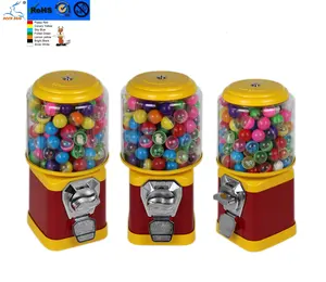 도매 캡슐 장난감 사탕 공 츄잉껌 껌 동전 운영 자동 판매기 스탠드 보안