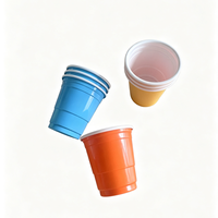 Vente en gros de gobelets en plastique colorés de 2 oz, mini verres à shot pour le jeu de beer pong, bar