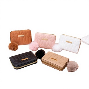 Wholesale 2026 <b>Ladies</b> Coin Purse Hand-Mouth Red Envelope Small <b>Wallet</b> Zipper Closure Short PU Waterproof Candy Logo - Product Image 1