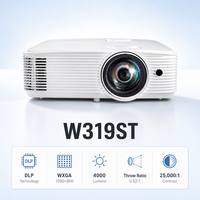 Projecteur DLP Optoma W319ST à courte focale WXGA 3500 lumens Full 3D intelligent pour salles de réunion et salles de classe Proyector W319ST