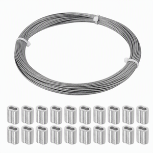 Câble en acier inoxydable 304, 1/15 mm, fin et souple, pour cordes <span class=keywords><strong>à</strong></span> <span class=keywords><strong>linge</strong></span>, clôtures extérieures, escalade, norme AiSi, disponible en rouleaux complets - Product Image 2