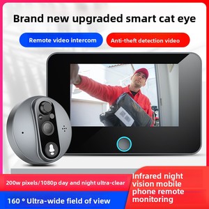 Tuya Smart Écran LCD 4.3 pouces Alimenté par batterie sans fil Million-Pixel HD 24h en ligne <span class=keywords><strong>Judas</strong></span> électronique grand angle 360 ° - Product Image 2