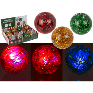 <b>Bouncing</b> <b>Ball</b> with light & glitter, Christmas, - Product Image 1