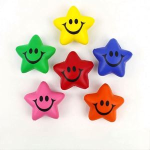 Hot Selling Promotional Heart Shaped Star Shaped Stress Reliever Keychain With Logo Texts for Tradeshow Giveaways - Product Image 3