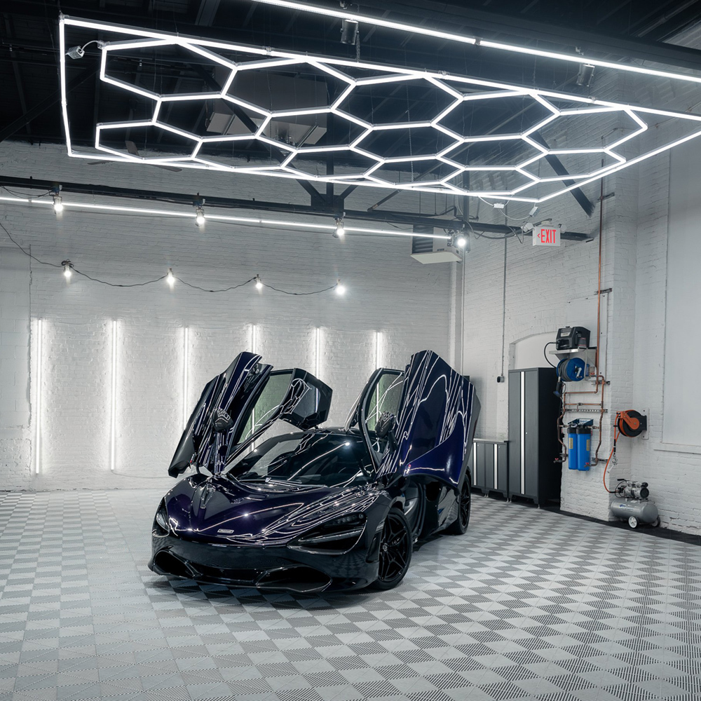 High-Performance Hexagon LED Light Versatile Garage Work LED Lighting and Detailing Light with Honeycomb Design