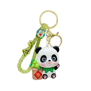 Exquisito Panda llavero colgante moda nacional coche llavero ornamento para pequeño centro comercial grúa máquina regalo <span class=keywords><strong>Anime</strong></span> - Product Image 1