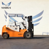 Chariot élévateur NIMBUS de haute performance, 4 tonnes, châssis en acier au manganèse épaissi, levage entièrement électrique, pour la manutention en entrepôt