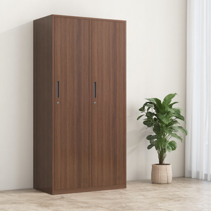 Armoire de chambre en métal à 2 portes, casier vertical en acier pour vêtements, casier en acier pour l'école ou le stade - Product Image 2