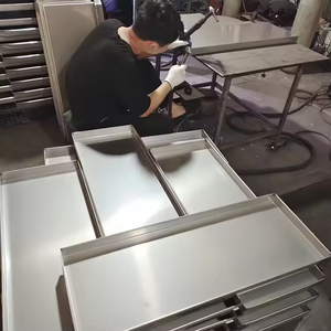 Di alta qualità commerciale in alluminio 1060 <span class=keywords><strong>teglia</strong></span> 60*40cm 18*26 pollici <span class=keywords><strong>Pizza</strong></span> pane torta <span class=keywords><strong>forno</strong></span> <span class=keywords><strong>teglia</strong></span> in acciaio <span class=keywords><strong>teglia</strong></span> per uso domestico - Product Image 5