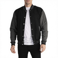 Veste coupe-vent unie à col montant et simple boutonnage en laine peignée de qualité supérieure pour homme, nouvelle collection automne-hiver