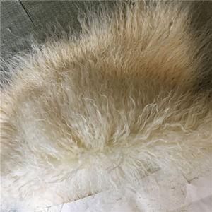 Super mongolian fur Mohair plush <strong>gorgeous</strong> throw blanket - Product Image 3