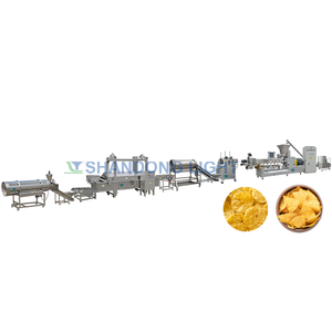 Bugles stick fritti Tortilla Chips estrusore friggitrice macchina agitata chip linea di processo per la lavorazione degli alimenti - Product Image 4