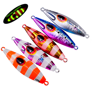 30g 40g 60g 80g 100g 120g leurre lumineux leurres de pêche à la traîne gros gibier pêche lueur dans l'eau salée sombre leurre de pêche en métal - Product Image 1
