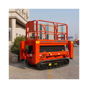 Nueva Plataforma Elevadora de Tijera Autopropulsada Vertical Móvil Hidráulica de 10 m con Ruedas Eléctrica EVERSTAR EPT1214LDS 230-450 kg de Aluminio - Product Image 3