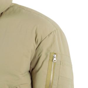 เสื้อแจ็คเก็ตผ้าฝ้ายพิมพ์ลายแบบกลับด้านได้ทรงโอเวอร์ไซส์มีซิปบุซับในสำหรับผู้ชาย รุ่น TOPSHOW - Product Image 6