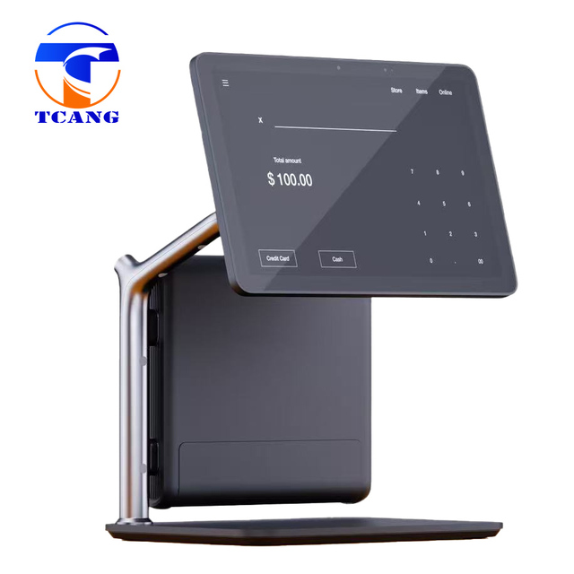 New Arrival Factory Wholesale 10.1 Inch Touch Screen Display Pos Machine System Point of Sale Modern Design for Airport Counter