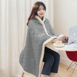 Shearling Blanket With Scottish Style Plaid Print Nap Blanket Autumn/Winter Office Nap Air Conditioning Blanket - Product Image 5