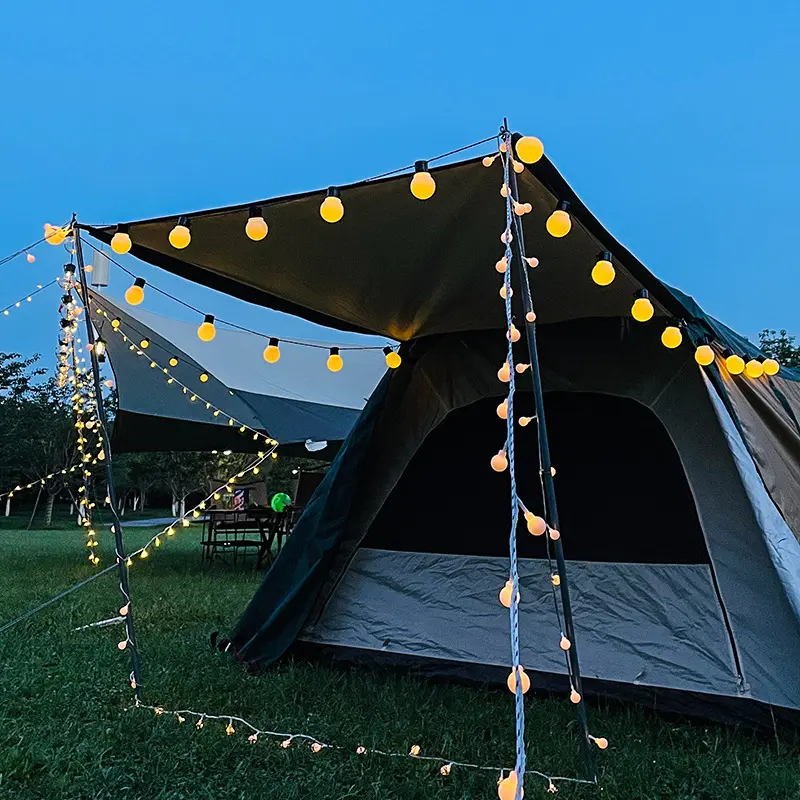 Guirlande lumineuse LED étanche extérieure Camping grande boule Festival guirlande lumineuse décorative Bar cour ciel disposition ampoule de noël