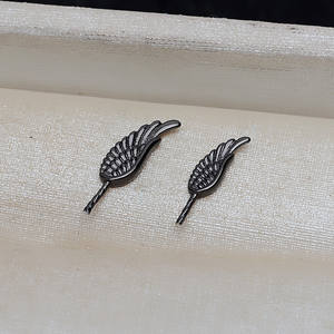 Perles en argent S925 faites à la main, petites ailes de diable, polyvalentes, baroques, DIY, porte-perles creux, accessoires de bijoux 3980 - Product Image 3