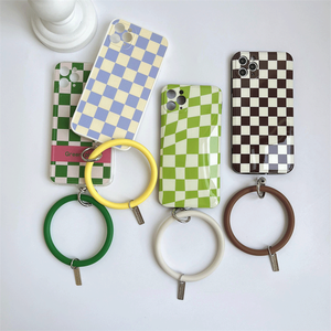 เคสโทรศัพท์ซิลิโคนเหลวป้องกันการสูญหายแนวสปอร์ตสุดสร้างสรรค์แฟชั่นพร้อมสายคล้องข้อมือวงกลมขนาดใหญ่ - Product Image 2