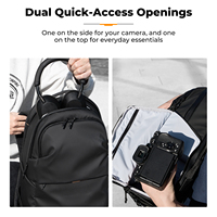 Sac à appareil photo K&F Concept, grande capacité, léger, étanche, sacs professionnels pour appareil photo et vidéo, sacs de voyage et sacs pour ordinateur portable