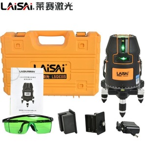 Nivel Láser Laisai Lsg630s de 8 Líneas con Haz Verde y Batería para Uso en Exteriores - Product Image 1