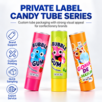 Tube d'emballage en aluminium et plastique haute barrière, anti-fuite, avec bouchon à vis, impression UV personnalisée pour confitures et confiseries