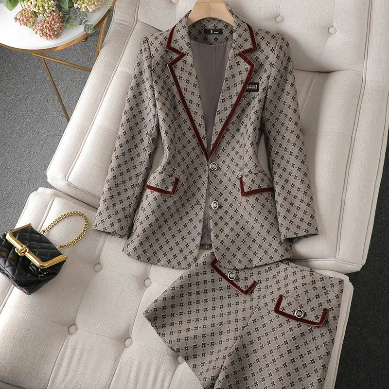 Business formal wear two-piece professional office ladies suit jacket women's suit pants suit