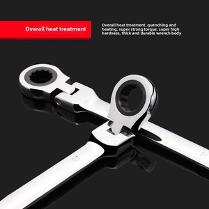 Juego de 14 Llaves de Trinquete de 8-24 mm con Bolsa Colgante de Lona, 12 Llaves Ajustables de Doble Uso con Cabeza Móvil de 72 Dientes para Reparación Automotriz - Product Image 3