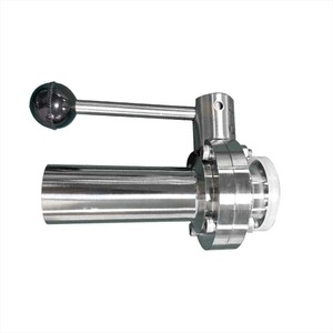 Wenxiang Butterfly Valve 304/316 Stainless Steel <b>Quick</b> Install Sanitary Manual With <b>Clamp</b> And Chuck For Water Application - Product Image 1