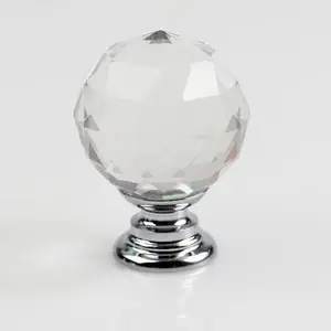 Sfera di vetro di cristallo porta in lega cassetto armadio maniglia a tirare manopole per mobili a goccia