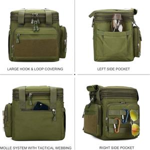 Grand sac à lunch isotherme à double compartiment, étanche et thermique, pour le travail, en polyester avec motif de lettres - Product Image 4