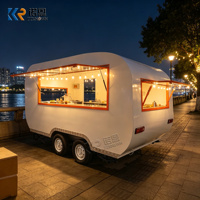 Chariot alimentaire au design créatif, cuisine mobile pour café, jus, en-cas, chariot alimentaire extérieur