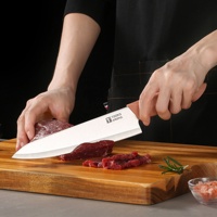 5 pièces ensemble de couteaux de cuisine multifonctionnels ensemble de couteaux de chef de cuisine en acier inoxydable Durable avec seau de rangement en PP