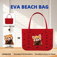Sac de plage en gelée style coréen tendance, sac fourre-tout tressé à main, panier de courses en plastique ajouré pour les vacances en bord de mer