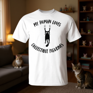 T-shirt pour les amoureux des chats et des figurines de collection - My Human Loves - Product Image 3
