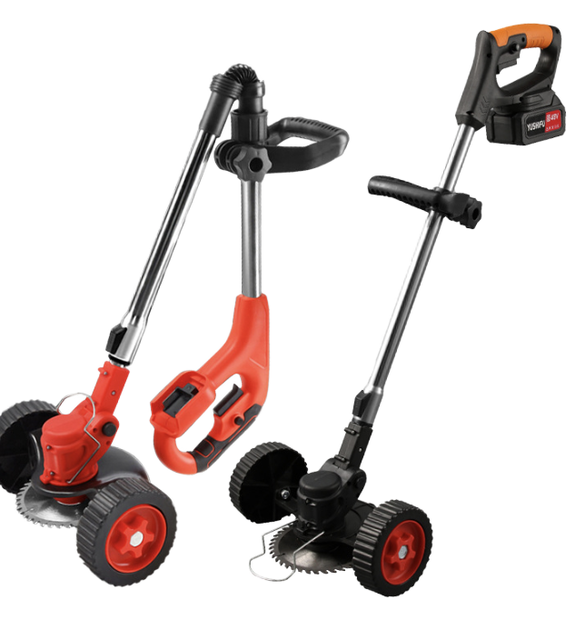Multi-Functional Cordless Trimmer Lawn Mower 125cc DIY Grade Portable Design with Wireless Charging for Easy Lawn Care