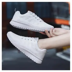 Ren lên lưới thoáng khí dệt kim Hidden gót thời trang sneakers Chiều cao tăng thang máy Giày